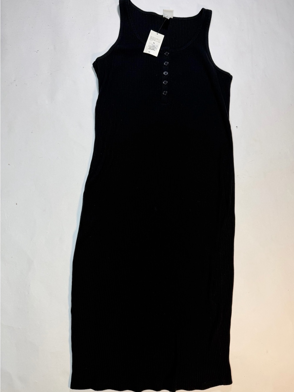 a new day Black Ribbed Midi Tank Dress - Picture 3 of 3